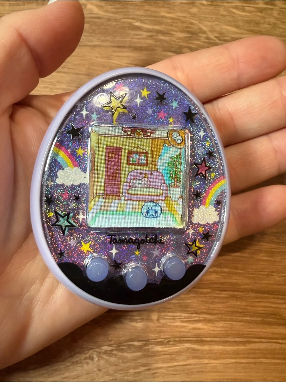 Bandai Tamagotchi Meets On Magical Purple Virtual Pet Tested Working